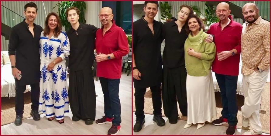 Hrithik Roshan hosts Kpop starJackson Wang for dinner party; Rakesh, Pinkie Roshan share heartwarming blessings