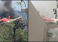 Plane crashes near Ahmedabad airport, over 100 passengers on board