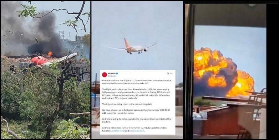 Ahmedabad airport suspends flight operations after Air India plane crashes with 242 on board Ahmedabad airport suspends flight operations after Air India plane crashes with 242 on board