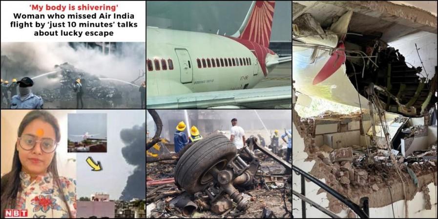 'Was late by 10 minutes because of bad traffic: Woman who missed ill-fated Air India flight talks about lucky escape 'Was late by 10 minutes because of bad traffic: Woman who missed ill-fated Air India flight talks about lucky escape