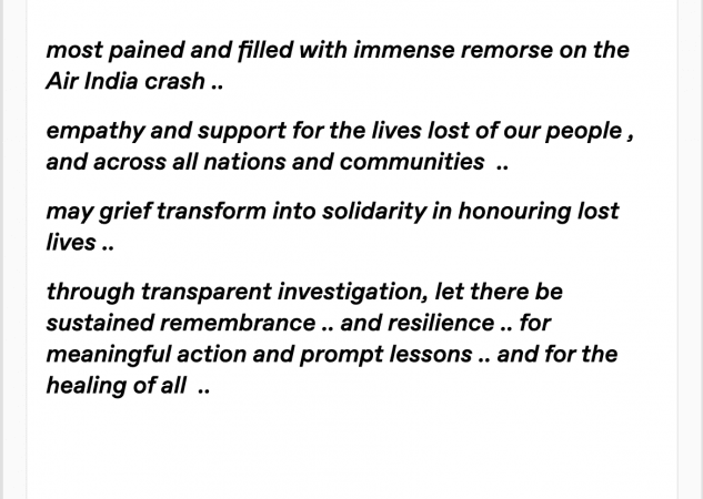 'Pained, numb..': Amitabh Bachchan urges transparent investigation into Air India plane crash that killed over 241 people 'Pained, numb..': Amitabh Bachchan urges transparent investigation into Air India plane crash that killed over 241 people