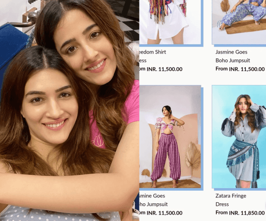 Kriti Sanon's sister Nupur runs her own fashion brand. Kriti Sanon-Nupur Sanon