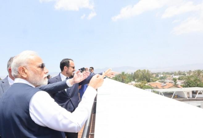 Before leaving Cyprus, PM Modi took close look at ceasefire line where 'signs of Turkish occupation remain visible' Before leaving Cyprus, PM Modi took close look at ceasefire line where 'signs of Turkish occupation remain visible'