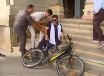 After posting 'in the corridors of power, I chose a cycle', K'taka Dy CM Shivakumar falls off bicycle