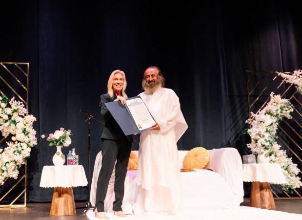Jacksonville declares June 16 as Sri Sri Ravi Shankar Peace and Wellness Day Jacksonville declares June 16 as Sri Sri Ravi Shankar Peace and Wellness Day