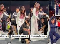 'Disrespectful, shameful': Nushrratt Bharuccha tells volunteers to remove her shoes before yoga event; gets trolled