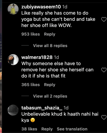'Disrespectful, shameful': Nushrratt Bharuccha tells volunteers to remove her shoes before yoga event; gets trolled 'Disrespectful, shameful': Nushrratt Bharuccha tells volunteers to remove her shoes before yoga event; gets trolled