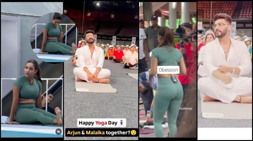 'Ex-Gf Malaika Arora taught him?': Fans tease Arjun Kapoor as he tries Yoga at public event