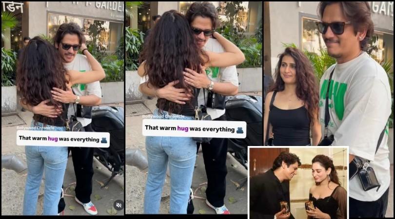Fatima Sana Shaikh hugs, jumps to kiss Vijay Varma, sparks dating rumours; actress reacts to viral clips Fatima Sana Shaikh hugs, jumps to kiss Vijay Varma, sparks dating rumours; actress reacts to viral clips