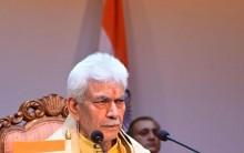 J&K Lieutenant Governor Manoj Sinha addressing media persons at Srinagar in connection with the coming Amarnath Yatra Manoj Sinha