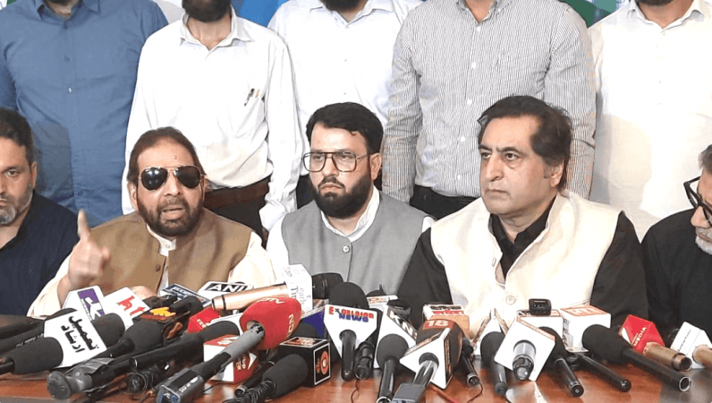 Leaders of the newly formed Peoples Alliance for Change (PAC) addressing a joint press conference PAC