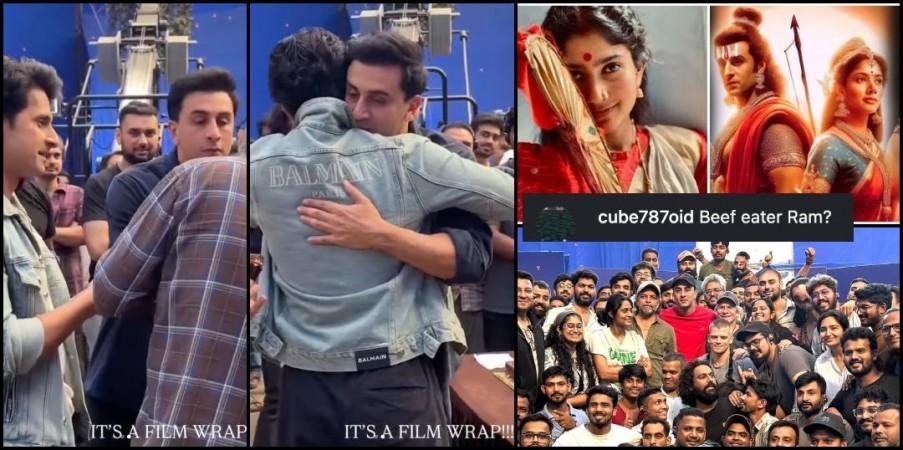 Emotional Ranbir Kapoor Hugs Ravi Dubey as Ramayana Part 1 Wraps Up; fans unhappy with Ranbir playing Lord Ram Emotional Ranbir Kapoor Hugs Ravi Dubey as Ramayana Part 1 Wraps Up; fans unhappy with Ranbir playing Lord Ram