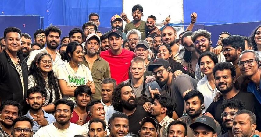 Emotional Ranbir Kapoor Hugs Ravi Dubey as Ramayana Part 1 Wraps Up; fans unhappy with Ranbir playing Lord Ram Emotional Ranbir Kapoor Hugs Ravi Dubey as Ramayana Part 1 Wraps Up; fans unhappy with Ranbir playing Lord Ram