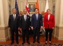 Quad foreign ministers reaffirm commitment to 'free and open' Indo-Pacific