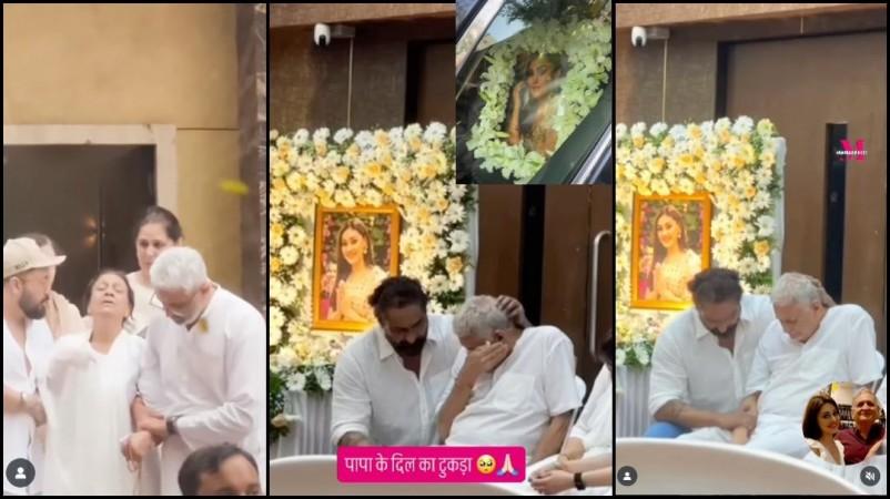 Parag Tyagi consoles Shefali Jariwala's father as he cries inconsolably; Mika Singh supports her grieving mother at prayer meet Parag Tyagi consoles Shefali Jariwala's father as he cries inconsolably; Mika Singh supports her grieving mother at prayer meet