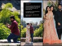'We met on app..': Anshula Kapoor locks lips with BF Rohan Thakkar as they get engaged; half-sisters Janhvi- khushi Kapoor beam with joy