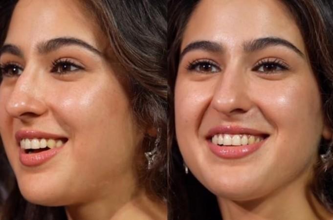 Sara Ali Khan's teeth grabs the spotlight at Metro In Dino event Sara Ali Khan's teeth grabs the spotlight at Metro In Dino event