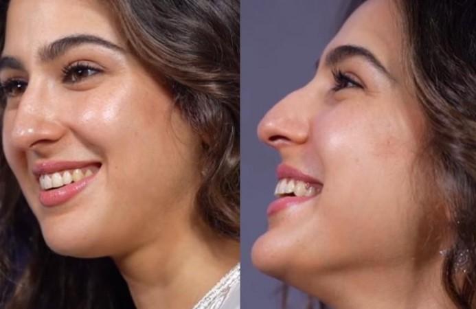 Sara Ali Khan's teeth grabs the spotlight at Metro In Dino event Sara Ali Khan's teeth grabs the spotlight at Metro In Dino event