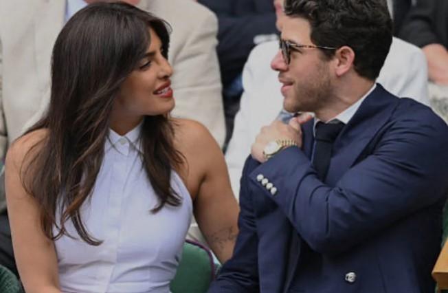 Priyanka, Nick at Wimbledon Priyanka, Nick at Wimbledon