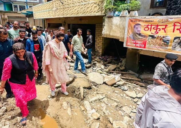 Facing criticism within party, BJP MP Kangna Ranaut visits disaster-hit areas; draws local anger Facing criticism within party, BJP MP Kangna Ranaut visits disaster-hit areas; draws local anger