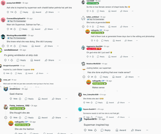 This is what the comment section of the discourse looked like. Neha Kakkar