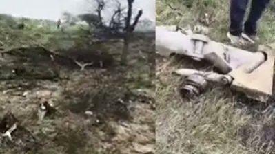Indian Air Force jet crashes in Churu, Rajasthan; pilot dead ;See horrifying visuals Indian Air Force jet crashes in Churu, Rajasthan; pilot dead ;See horrifying visuals