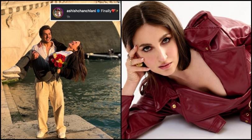 Soft launch or collaboration?: Ashish Chanchlani cradles lady love Elli AvRam in his arms; sparks dating rumours Soft launch or collaboration?: Ashish Chanchlani cradles lady love Elli AvRam in his arms; sparks dating rumours