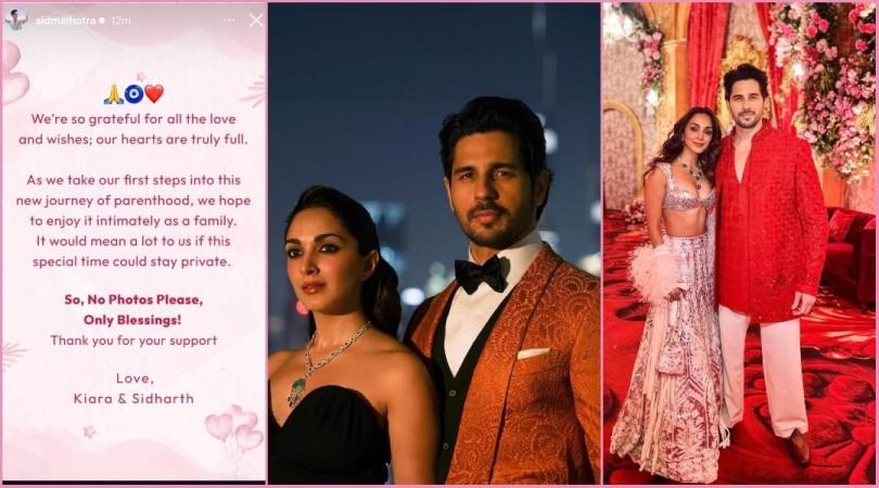 'No photos, Only blessings': Kiara Advani, Sidharth Malhotra request for privacy after daughter's birth 'No photos, Only blessings': Kiara Advani, Sidharth Malhotra request for privacy after daughter's birth