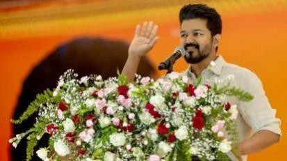 Actor-turned-politician Vijay Actor-turned-politician Vijay