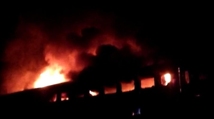 Fire breaks out in Garib Rath Express engine at Sendra Station; trains halted Fire breaks out in Garib Rath Express engine at Sendra Station; trains halted