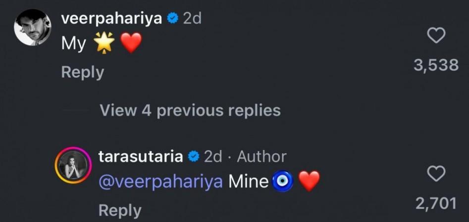 Tara Sutaria kisses, gets cosy with AP Dhillon; jealous boyfriend Veer Pahariya calls her 'My' Tara Sutaria kisses, gets cosy with AP Dhillon; jealous boyfriend Veer Pahariya calls her 'My'
