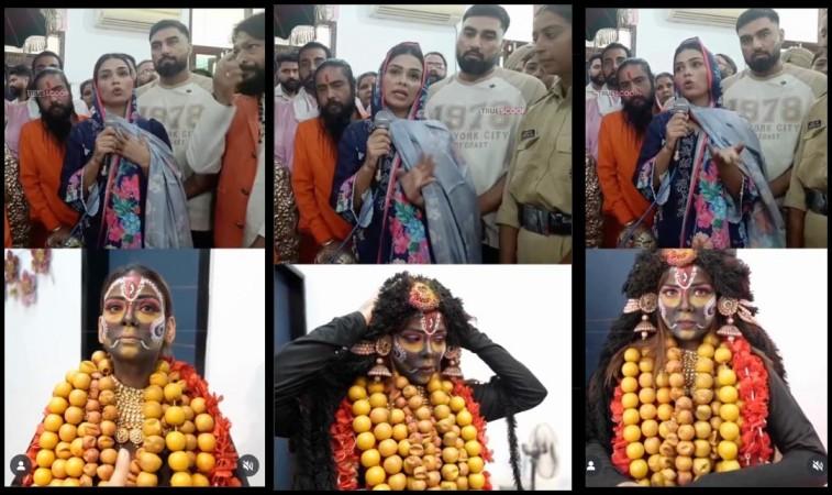 Payal Malik Justifies impersonating Goddess Kali after outrage; apologises, performs seva with Armaan in Patiala temple Payal Malik Justifies impersonating Goddess Kali after outrage; apologises, performs seva with Armaan in Patiala temple