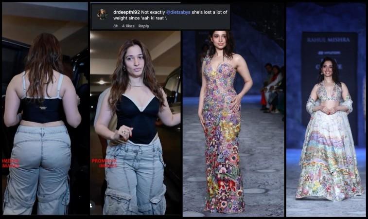 'Bollywood is on Ozempic..': Tamannaah Bhatia's jaw-dropping weight loss fails to impress as she walks the ramp for ICW