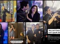Sarzameen screening: Ibrahim Ali Khan interacts with dumb and mute fan in sign language; Sara Ali khan 's sandal breaks; fans say, 'PR tactics'
