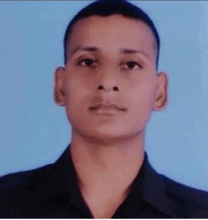 Soldier Lalit Kumar who lost his life in the line of duty on the Line of Control in J&K's Poonch district Martyr soldier