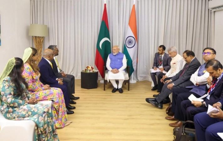 PM Modi meets Maldives' opposition, ex-President; reiterates India's commitment to cooperation