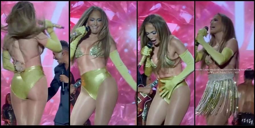Oops! Jennifer Lopez's skirt slips during mid-performance, singer hands it like pro, says 'I don't wear underwear' Oops! Jennifer Lopez's skirt slips during mid-performance, singer hands it like pro, says 'I don't wear underwear'