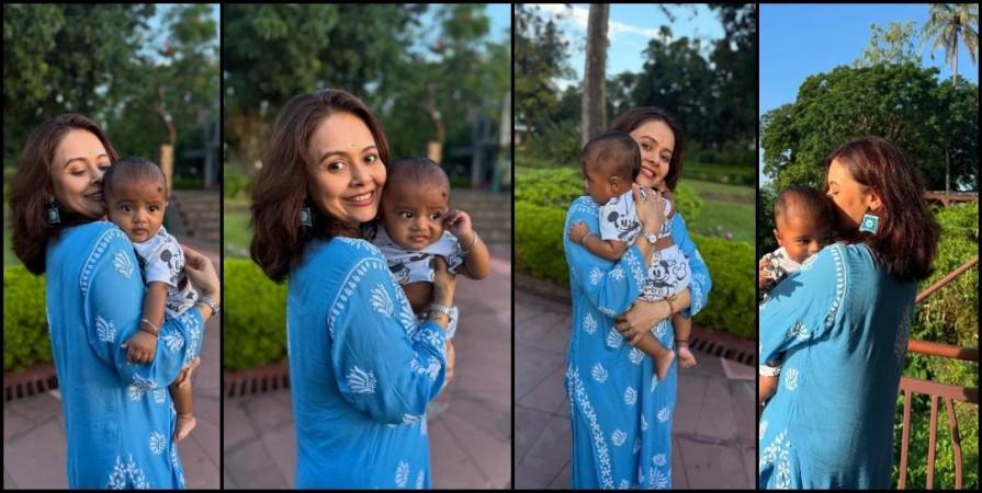 Devoleena Bhattacharjee shares adorable photos with her son Joy; Netizens poke fun at her son's dark complexion; actor reacts Devoleena Bhattacharjee shares adorable photos with her son Joy; Netizens poke fun at her son's dark complexion; actor reacts