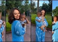 Devoleena Bhattacharjee shares adorable photos with her son Joy; Netizens poke fun at her son's dark complexion; actor reacts