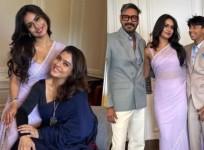 Ajay Devgn, Kajol with Nysa and Yug
