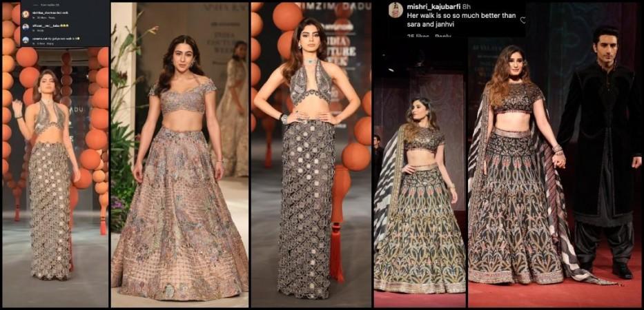 Rasha Thadani and Ibrahim Ali Khan walk the runway hand-in-hand, exuding royalty; netizens call her walk better than Khushi Kapoor -Sara Khan Rasha Thadani and Ibrahim Ali Khan walk the runway hand-in-hand, exuding royalty; netizens call her walk better than Khushi Kapoor -Sara Khan