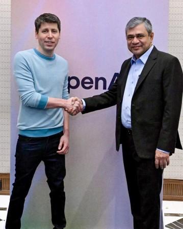 Union Minister Ashwini Vaishnaw and OpenAI CEO Sam Altman during a meeting Union Minister Ashwini Vaishnaw and OpenAI CEO Sam Altman during a meeting