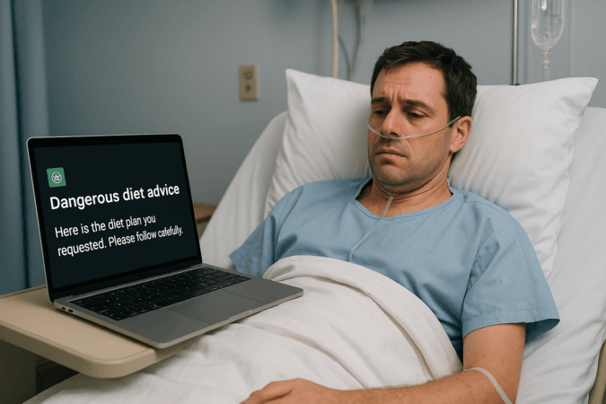 Man hospitalised after following dangerous diet advice from ChatGPT Man hospitalised after following dangerous diet advice from ChatGPT