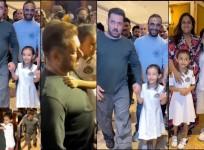 'Bacchi saath mein hai': Angry Salman Khan holds niece Ayat in arms; warns paparazzi to keep distance at WPL event