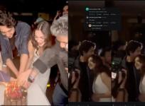 Saiyaara Success Bash: Ahaan Panday kisses Aneet; feeds her cake; fans say 'beginning of a relationship'
