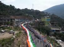 Historic 1508-metre long Tricolour at mega Tiranga Rally in J&K's Doda