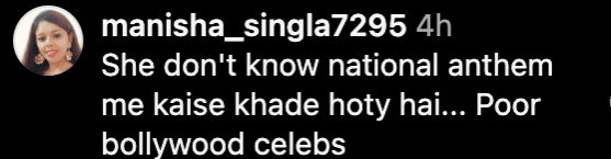 Shamita Shetty moves her hands, looks around as national anthem is played during flag hoisting; fans call her gesture disrespectful Shamita Shetty moves her hands, looks around as national anthem is played during flag hoisting; fans call her gesture disrespectful