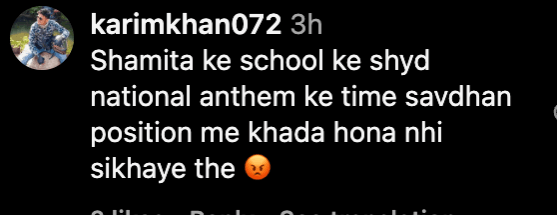 Shamita Shetty moves her hands, looks around as national anthem is played during flag hoisting; fans call her gesture disrespectful Shamita Shetty moves her hands, looks around as national anthem is played during flag hoisting; fans call her gesture disrespectful