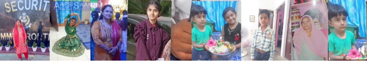 Pictures of missing members of Banagarh family Missing persons