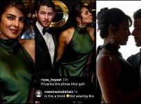 Priyanka Chopra stuns in satin emerald gown at Nick Jonas's parents' 40th anniversary; fans say 'did she forget her bralette'
